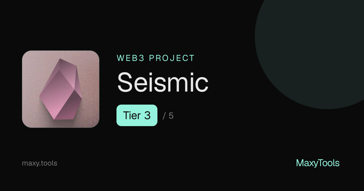 Seismic - 기타 프로젝트 on MaxyTools | Maxy Tools